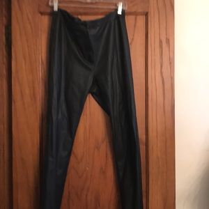 faux leather pants